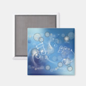 Fantasy Glass Musiknoten Magnet (Vorderseite/Rückseite)