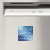 Fantasy Glass Musiknoten Magnet (In Situ (Geschirrspüler))
