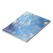 Fantasy Glass Musiknoten Notizblock (Rotiert)
