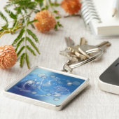 Fantasy Glass Musiknoten Schlüsselanhänger (Seite)