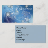 Fantasy Glass Musiknoten Visitenkarte (Vorne/Hinten)