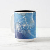 Fantasy Glass Musiknoten Zweifarbige Tasse (Vorderseite Links)