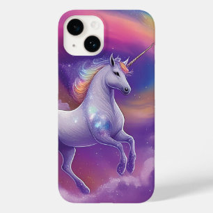 Fantasy Glitzer Rainbow Unicorn Kosmische Wolken Case-Mate iPhone 14 Hülle