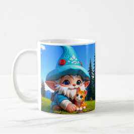 Fantasy Gnome Cat  Kaffeetasse