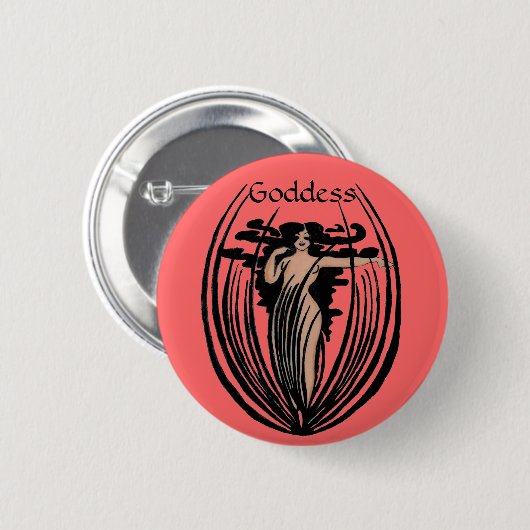 Fantasy Goddess Button (Vorne & Hinten)