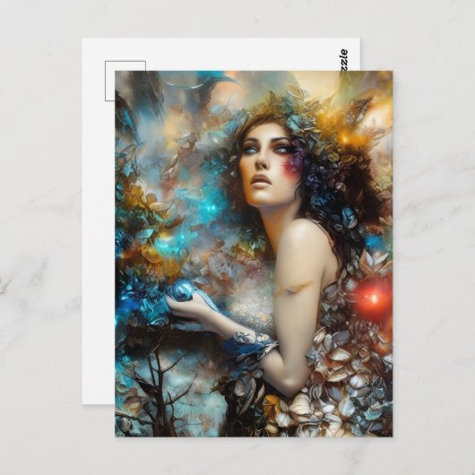Fantasy Goddess Postcard Postkarte (Vorne/Hinten)