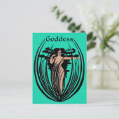 Fantasy Goddess Postcard Postkarte (Stehend Vorderseite)