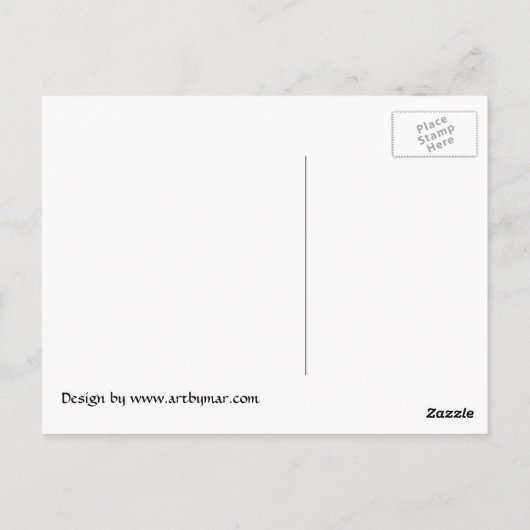 Fantasy Goddess Postcard Postkarte (Rückseite)