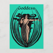Fantasy Goddess Postcard Postkarte (Vorderseite)