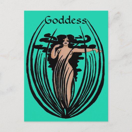 Fantasy Goddess Postcard Postkarte (Vorderseite)