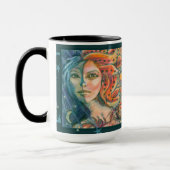 Fantasy Goddess Tasse mit Mond Sun und Stars (Links)