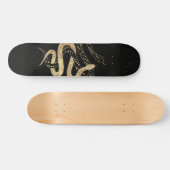 Fantasy Gold und Black Mystical Schlangen Skateboard (Horizontal)
