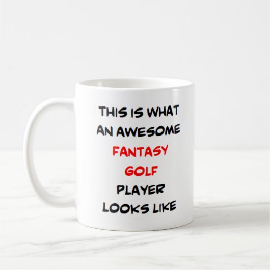 Fantasy Golf Player, phantastisch Kaffeetasse (Links)