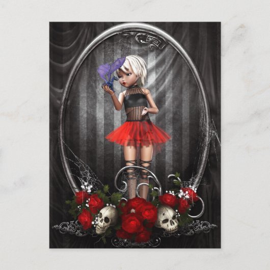 Fantasy Gooll Girl Postcard Postkarte (Vorderseite)