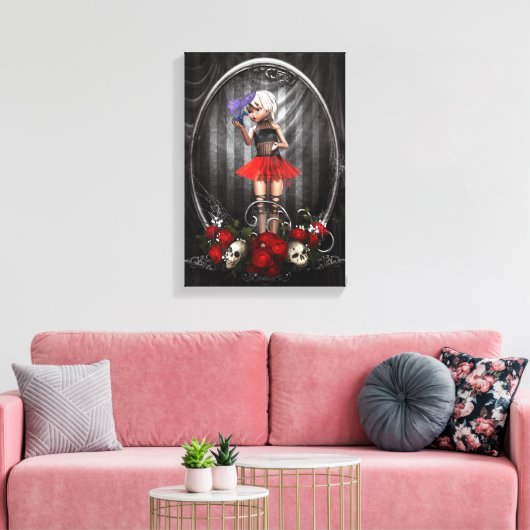 Fantasy Goth Puppenkunst Leinwand Art (Insitu (Wohnzimmer))