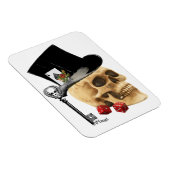 Fantasy Gothbler Schädel Tätowierdesign Magnet (Rechte Seite)