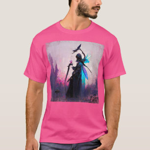 Fantasy Gothic Hexe Angler Fee Magier Woods Fairy T-Shirt