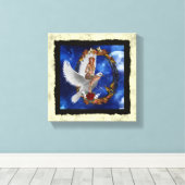 Fantasy Gothic Nymph auf Dove Leinwanddruck (Insitu (Holzboden))