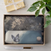 Fantasy Gothic Raven & Florals Seidenpapier (Geschenk)