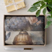 Fantasy Gothic Raven & Girl Seidenpapier (Geschenk)