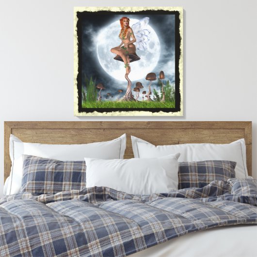 Fantasy Gothic Toadstool Fee 3 Leinwanddruck (Insitu (Schlafzimmer))