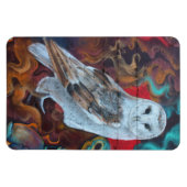 Fantasy Graffiti Snowy Owl Magnet (Horizontal)