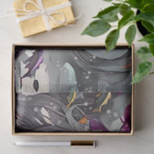 Fantasy Grau und Rosa Wasserfarbe Meerjungfrau Seidenpapier (Geschenk)