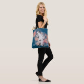 Fantasy Graues Pferd Rosa Wolken Monogram Tasche (Am Model)