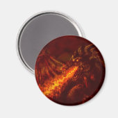 Fantasy Great Red Dragon Atemfeuer Magnet (Vorderseite/Rückseite)