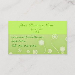 Fantasy Green Business Card Visitenkarte