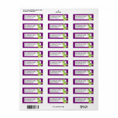 Fantasy Green Dragon Rücksendeadressen-Aufkleber d (Vorne)