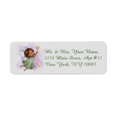 Fantasy Green Fairy Light Gray Address Labels (Vorne)