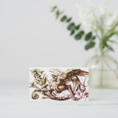 Fantasy Grotesque Griffin or Griffin Visitenkarte (Stehend Vorderseite)