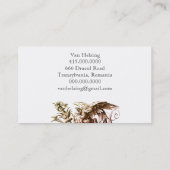 Fantasy Grotesque Griffin or Griffin Visitenkarte (Rückseite)