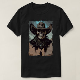 Fantasy Grunge Skull Wilder West Cowboy Südliche K T-Shirt