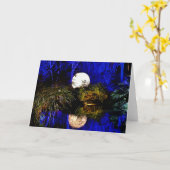 Fantasy Grußkarte Karte (Gelbe Blume)