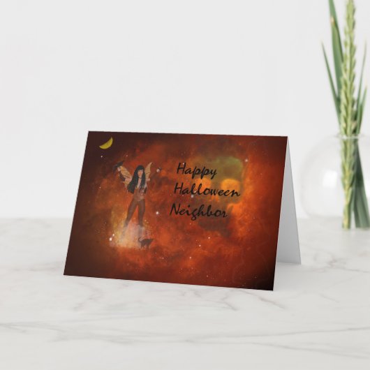 Fantasy Halloween Card für Nachbarschaft Karte (Vorderseite)