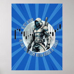 Fantasy-Handelsdesign Cyberpunk Selbstwachstum Poster