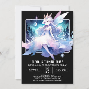 Fantasy Happy Fairy Birthday Einladung