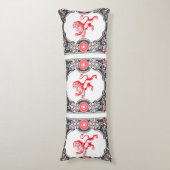 Fantasy Heraldry Lion Frame auf Seitenschläferkissen (Vorderseite Vertikal)