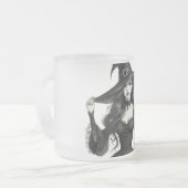 Fantasy Hexe Kunst Keramik Tasse (Vorderseite Links)