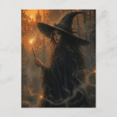 Fantasy-Hexe Postkarte (Vorderseite)