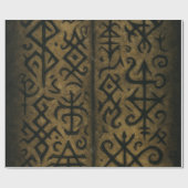 Fantasy-Hexerei-Packpapier Geschenkpapier (Flach)