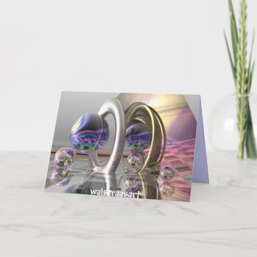 Fantasy "Hi, Hello!" card Karte (Rückseite)