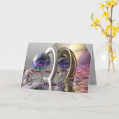 Fantasy "Hi, Hello!" card Karte (Gelbe Blume)