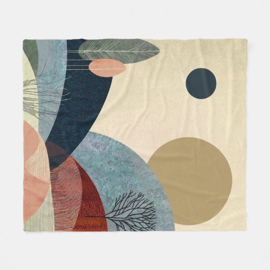 Fantasy Hills Landschaft Fleecedecke (Vorderseite (Horizontal))