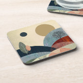 Fantasy Hills Landschaft Getränkeuntersetzer (Linke Seite)