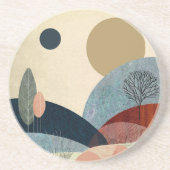 Fantasy Hills Landschaft Getränkeuntersetzer (Vorne)