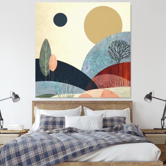 Fantasy Hills Landschaft Leinwanddruck (Insitu (Schlafzimmer))