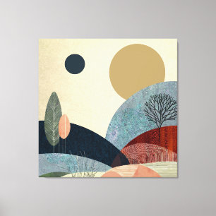 Fantasy Hills Landschaft Leinwanddruck